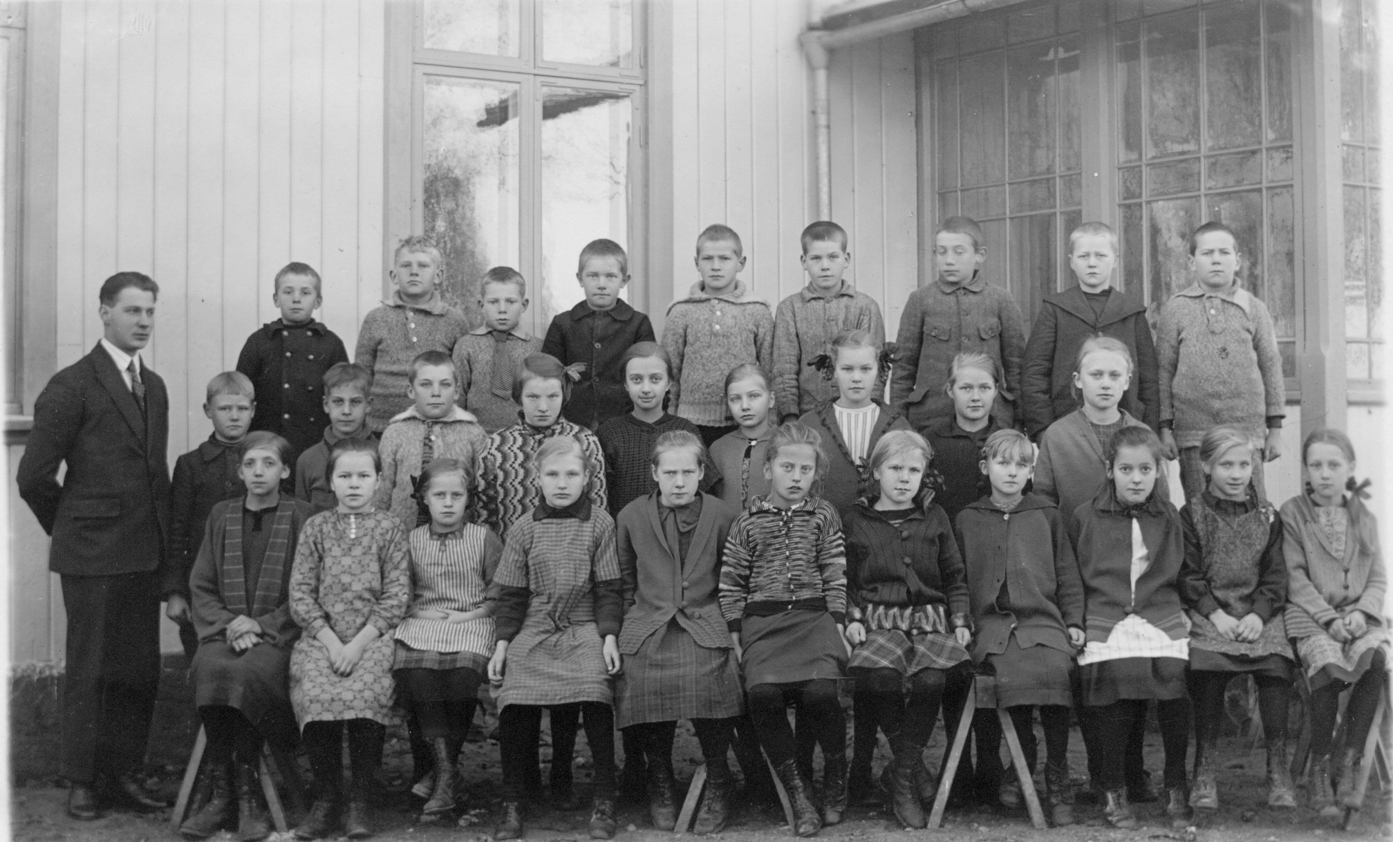 Säms skola 1926-1927, klass 3-6..., födda 1914-1917, bild