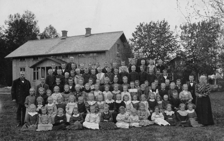 Säms skola 1907, bild, kompr. beskuren