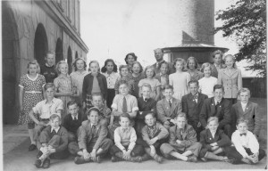 Säms skola 1950 Skolresa. klass 5-7, födda 1936-1938, bild